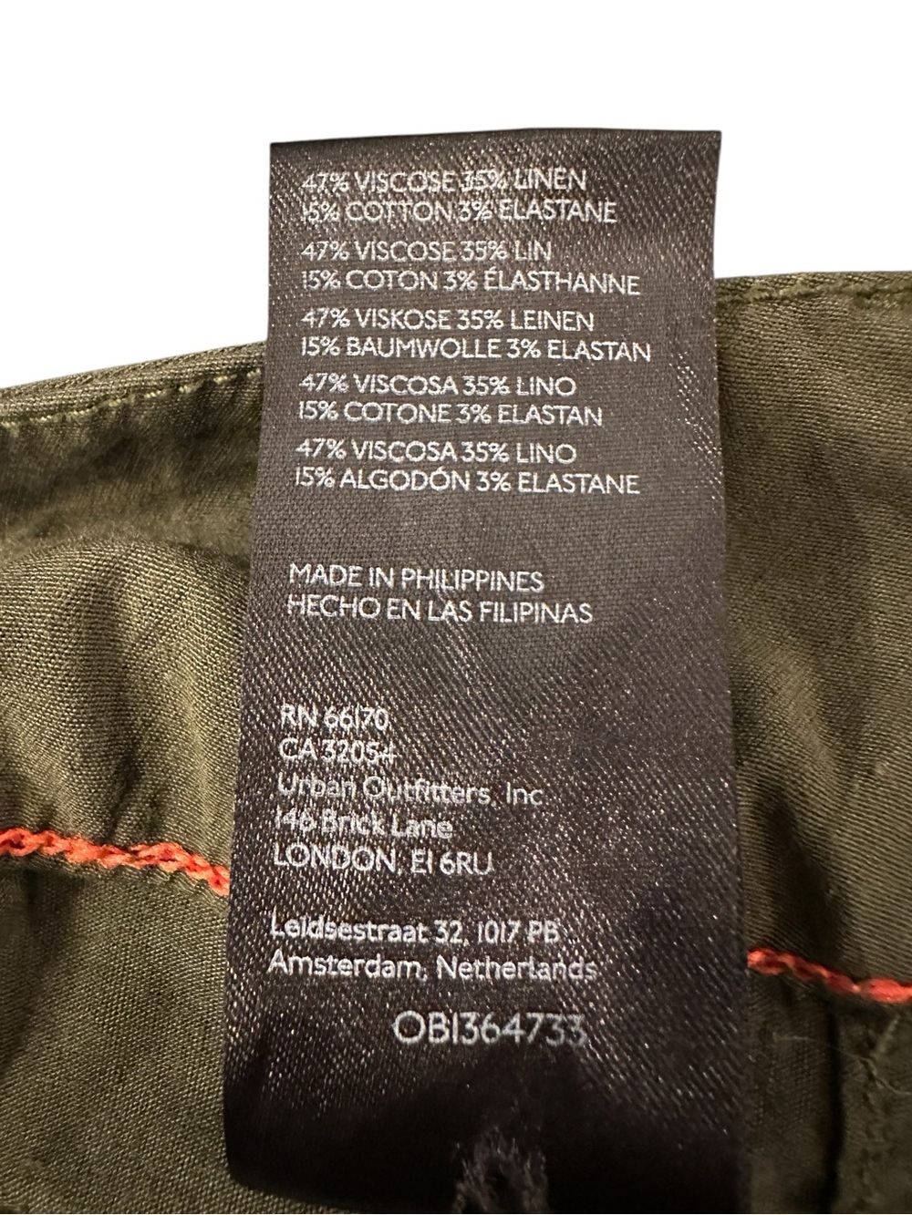 Maeve Anthropologie Colette Pant Sz 28 Green Wide Leg Cropped Stretch Utility - Picture 9 of 10